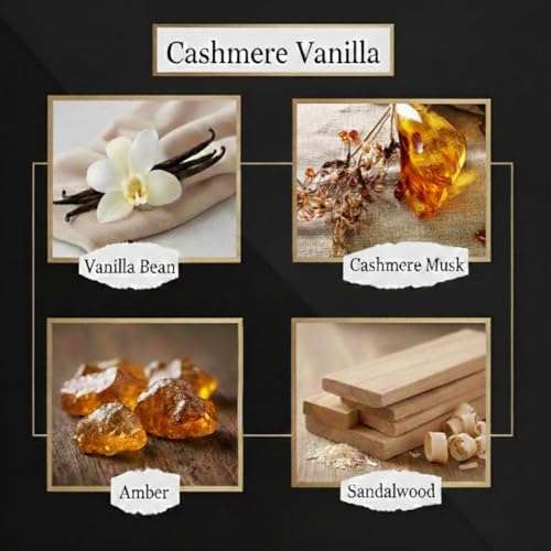 Black Reed Diffusers for Home | Premium Fragrance Diffuser | Reed Diffuser Sticks in Oil Set with Cashmere Vanilla Scent | Smell Good Stuff | Long-Lasting Oil for Bathroom & Office (5 oz) - Image 5