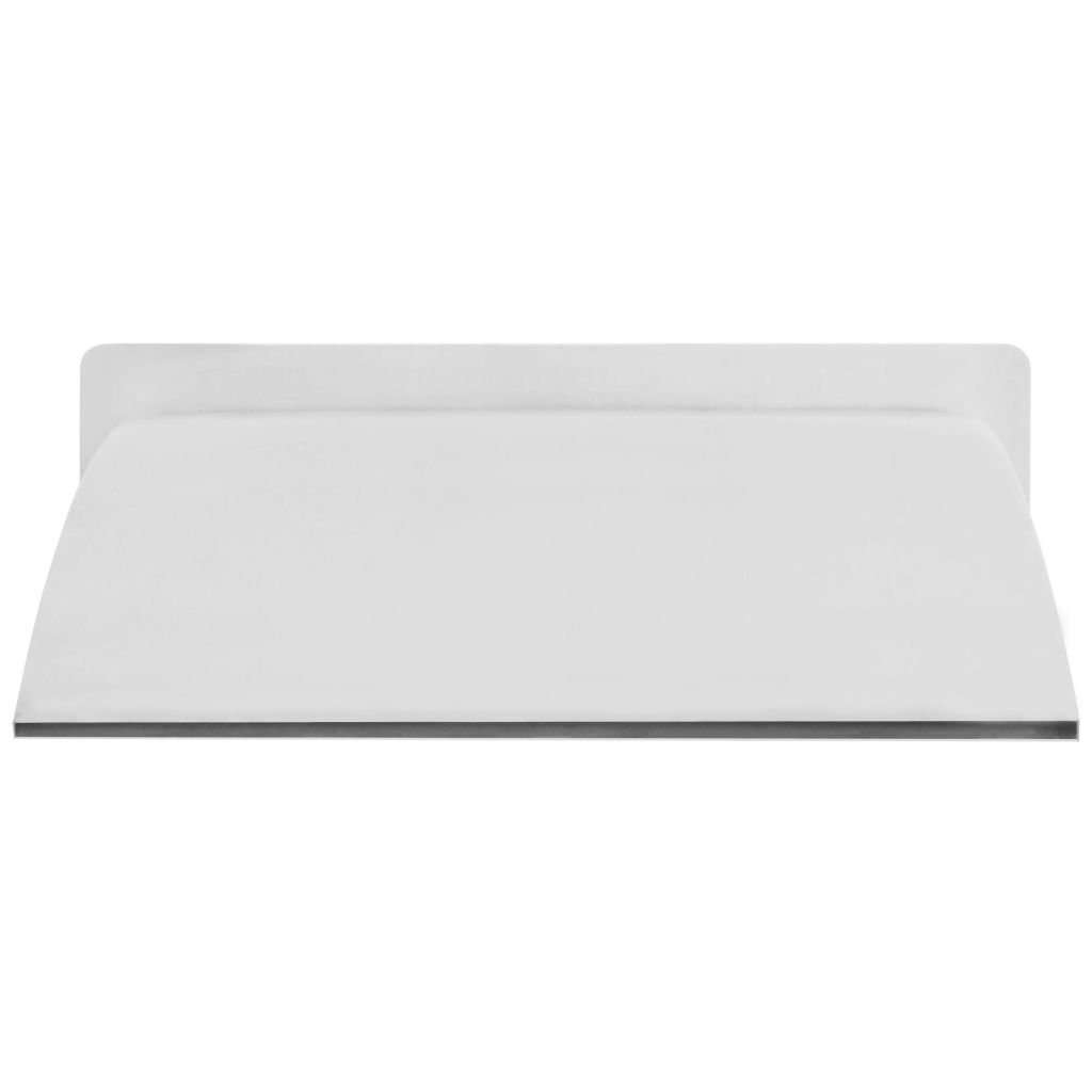 Tidyard Fontaine de piscine cascade en acier inoxydable 30 x 9 x 26 cm argent pour piscine ou étang
