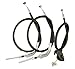 Race Driven Upper and Lower Front Brake Cables for Yamaha Timberwolf YFB250 YFB 250 4x4