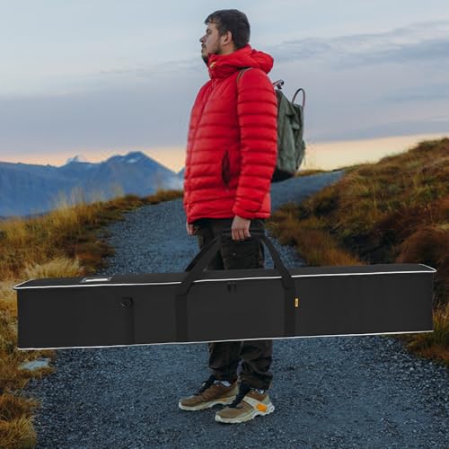 Image of Multifunctional Tripod Bag 60 X 10.2 X 10.2 Inches / 152 X 26 X 26 cm Heavy Duty Tripod Carrying Case with Handle for Lights, Speakers, Cameras, Booms, Microphone Stands, Black