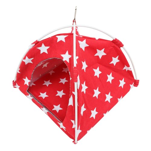 BESPORTBLE Bird Parrot Hammock Bed Hanging Pet Nest for Cockatiels and Parakeets Tent for Birds for Resting and Sleeping Star