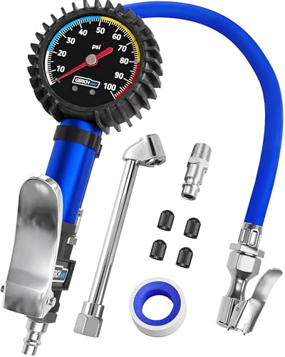 GERCHWAY 86500B Analog Tire Inflator Gauge