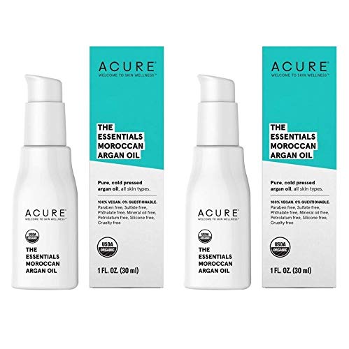 Acure Argan Oil Rich in Vitamin E Essential Fatty Acids and Proteins, 1 fl. oz. (Pack of 2)