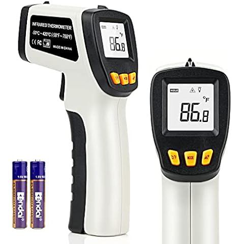 Infrared Thermometer (-50°C ~ 550°C), Empty Laser Temperature Gun for Pizza Oven, Non-Contact Temperature Meter for Cooking/Grilling/Freezer - Not for Humans Cover
