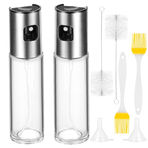 CUESVAP 2PCS Oil Spray Bottle, 100ml Glass Olive...
