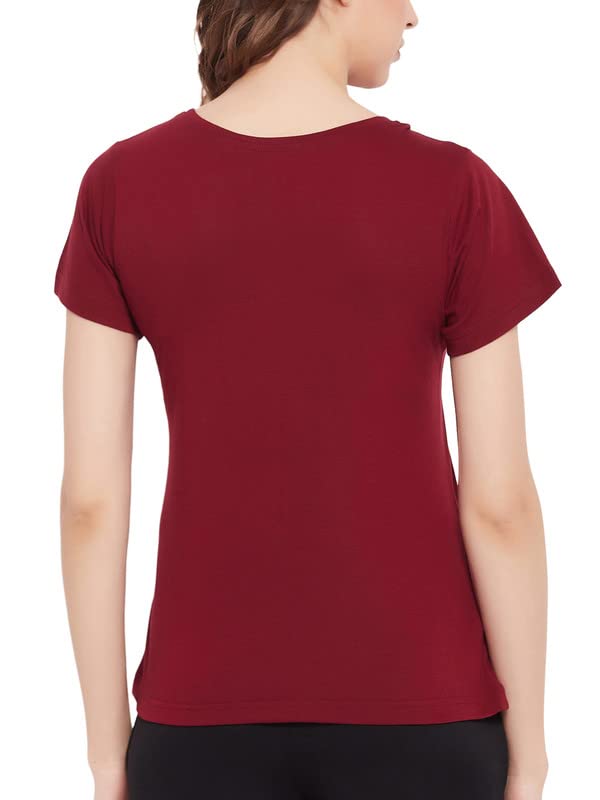 Image of Clovia Women's Cotton Graphic Print Classic Fit Top