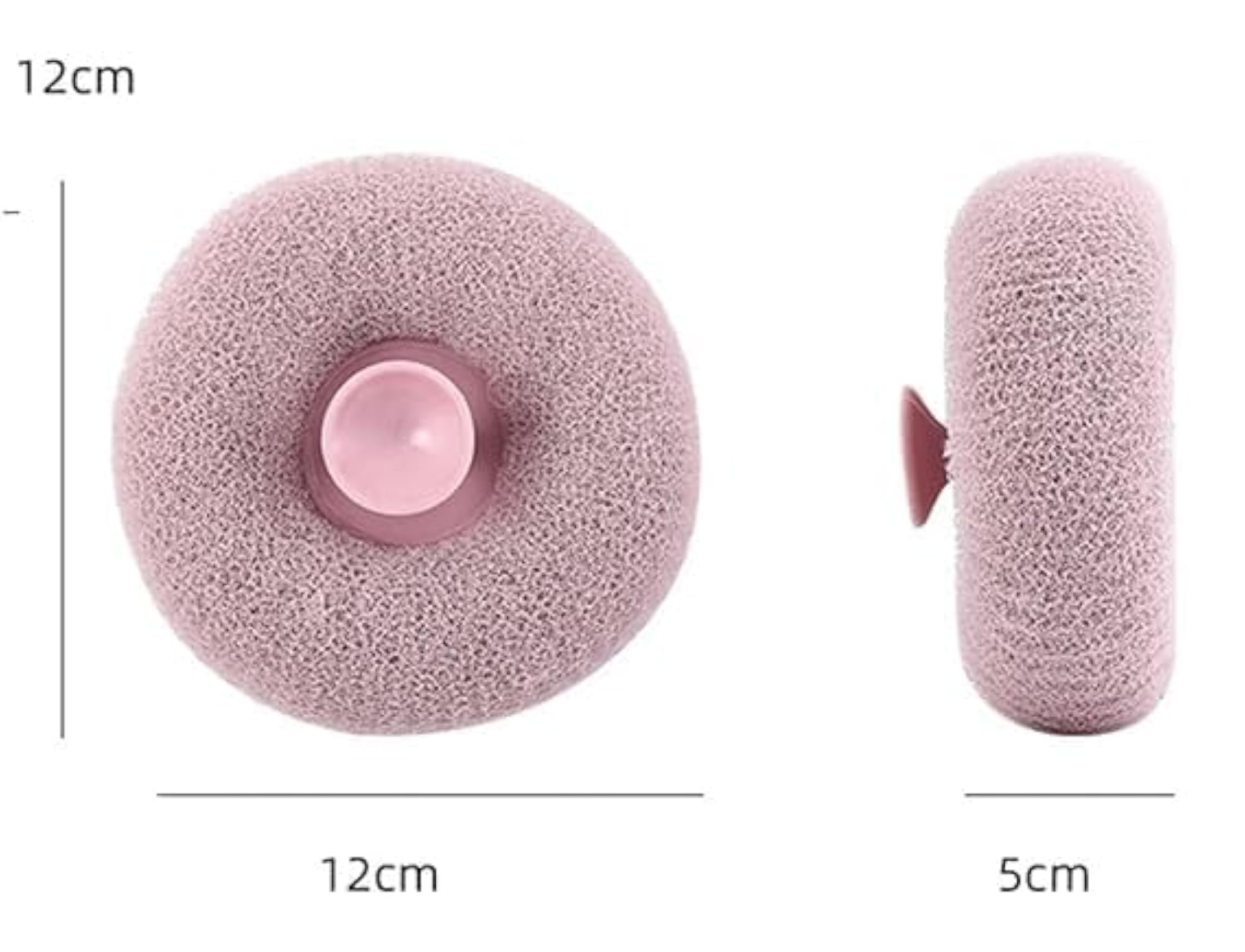 Bath Sponge Cleaning Brush with Suction Cup, Skin Cleaning Tool