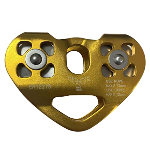 ZAFONI Pulleys, Heart-Shape Climbing Double Pulley High Qual...