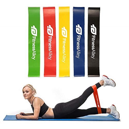 Fitness Alley Resistance Bands, Loop Exercise Bands with Carry Bag, Workout Flexbands for Home Fitne Fitness Alley Resistance Bands, Loop Exercise Bands with Carry Bag, Workout Flexbands for Home Fitne