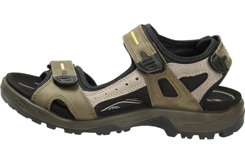 Image of ECCO Men's Yucatan Sandal,Tarmac /Moon Rock,47 M EU (US Men's 13-13.5 M)