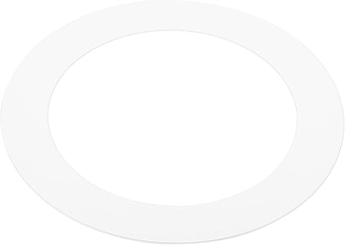 PATIKIL Anillo de luz de 2.9 pulgadas de diámetro exterior, anillo de Goof blanco mate, cubierta de luz circular para techo de pared empotrable