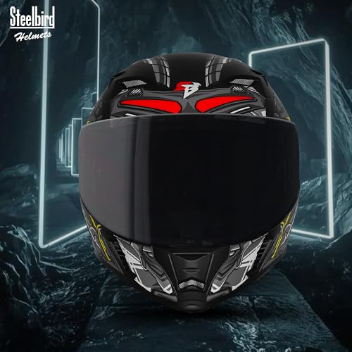 Image of Steelbird SBA-20 ROBO ISI Certified Flip-Up Graphic Helmet for Men with Inner Sun Shield