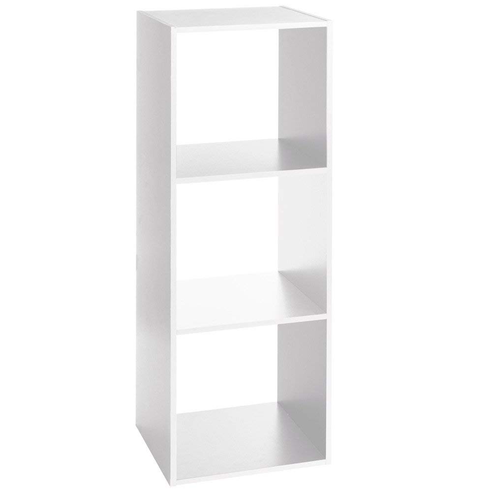5 five simply smartAC-Déco Shelf 3 Compartments L 34.4 x D 32 x H 100.5 cm Wood White