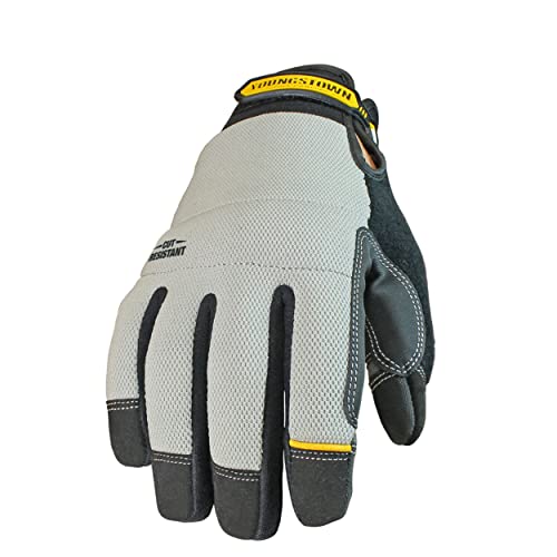 Youngstown Glove Company mens Kevlar Gloves, Gray,...