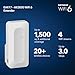 NETGEAR WiFi 6 Range Extender (EAX17) - AX3000 Dual-Band Wireless Signal Booster & Repeater (up to 3.0 Gbps Speed) - Add up to 1,500 sq. ft., 20 Devices - WPA3 Security, One WiFi Name