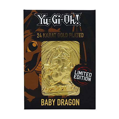 Yu-Gi-Oh! - Limited Edition 24K Gold Plated Collectible - Baby Dragon, Black - Image 2