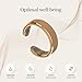 CALMI - Magnetic Wellness Ring 18K Gold Plated with Adjustable Stainless Steel Design | Wearable Magnetic Field Accessory for General Wellbeing | Unisex (Gold)