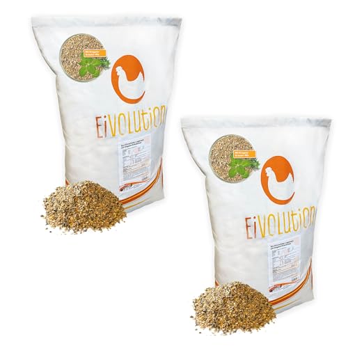 Eivolution Bio-Hühnerfutter Legemehl 28 kg mit Oregano – Natürliches Alleinfutter für Legehennen und Wachteln ohne Gentechnik Eivolution Bio-Hühnerfutter Legemehl 28 kg mit Oregano – Natürliches Alleinfutter für Legehennen und Wachteln ohne Gentechnik