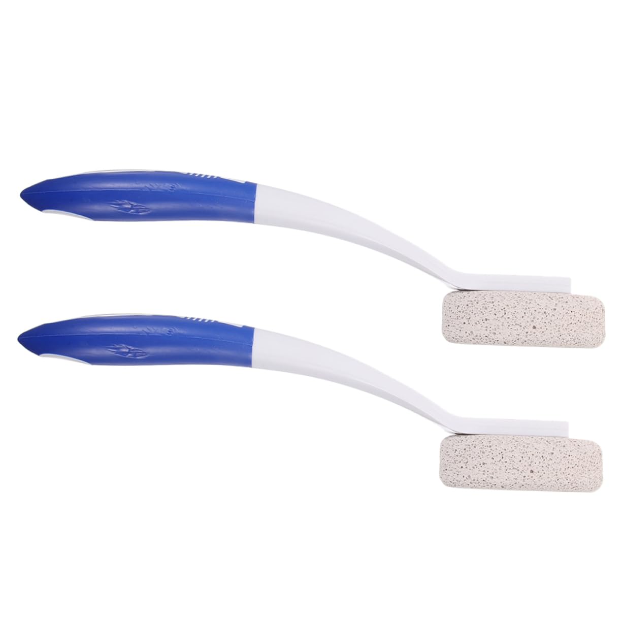 FRCOLOR 2pcs Foot Scrubber with Long Handle Pumice Stone Feet Exfoliator Tool Exfoliating Brush Shower Foot Scrubber for Dead Skin Removal