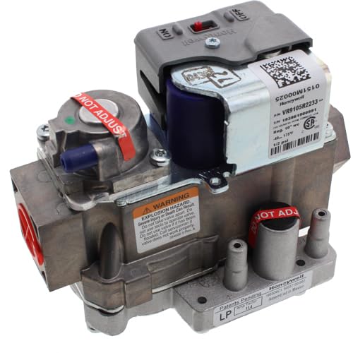 ClimaTek VR9105R2233 - OEM Upgraded Furnace LP Gas Valve, Stainless Steel, Globe Valve, 2 Ports, Replaces Honeywell, HVAC Controls