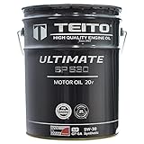 TEITO エンジンオイル 5W-30 ガソリン車 ディーゼル車兼用 100%化学合成油 ULTIMATE 有機モリブデン配合 モーターオイル HIGH QUALITY ENGINE OIL (20L)
