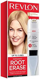 Revlon Root Erase Permanent Hair Color, Root Touchup Hair Dye, Light Blonde, 3.2