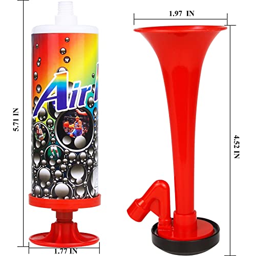 Mini Handpush Pump Blast Air Horn，Helesin Handheld Air Horn, Gas Free Blow Horn Loud Sound For Emergency Warning, Boating, Camping, Party Supplies, Xmas Holiday Celebration Favors #TOP5