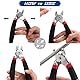 Spurtar Abgewinkelt Hog Ringzangen mit 360pcs 3/4 1/2 3/8 Hog Rings Spring-Loaded A3 Stahl Hog Ring Zange Kit für Upholstery Fechten Tier Haustier Käfige Crafts Bagging Netting Fallen DIY