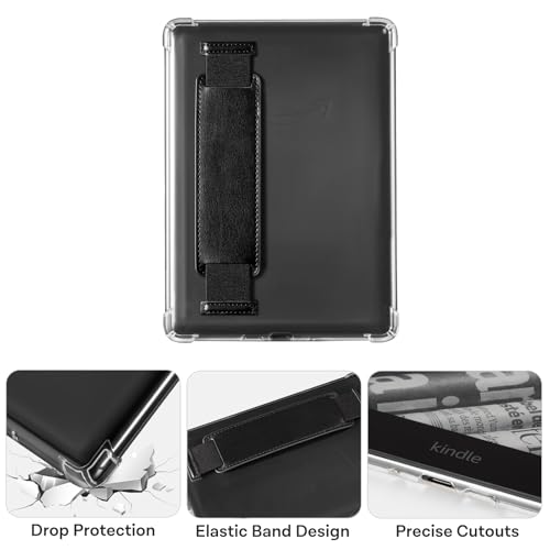 Image of CoBak 7 inch Clear Case, not for iPad (A0723) | Lightweight, Scratch-Proof Silicone Back Cover with Hand Strap