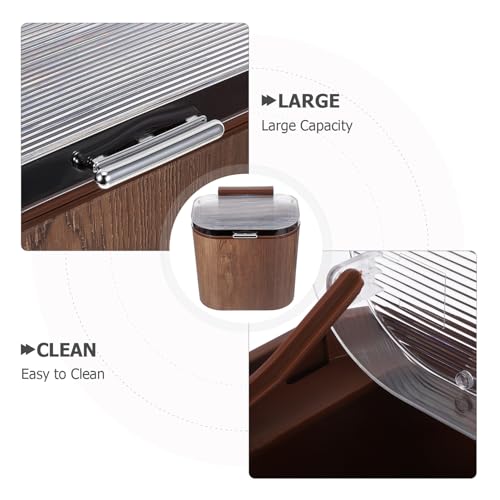Caneca de basura colgante de pared con tapa ligera miniatura 3