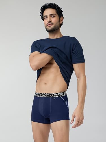 Image of XYXX Men's Super Combed Cotton Regular Fit Trunks with No Marks Waistband