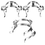 M METERXITY 3-Pack Lab Joint Clip, for 29/32 Glass Standard Ground Glass Joint Stainless Steel Lab Glassware Clamps for Laboratories/Home DIY/Industrial Repairs Conical Interface Clip
