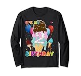 happy it's my 2nd birthday ice cream party bambini di 2 anni maglia a manica