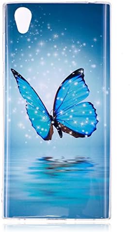 Sony Xperia L1 Case, Noctilucent Glow in the Dark Case Matching Design Protective Phone Back Cover TPU Shell Case for Sony Xperia L1 (butterfly)