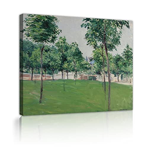 Toile Promenade à Argenteuil 65x85cm de Via Vela avec cadre intérieur pour décor de salon