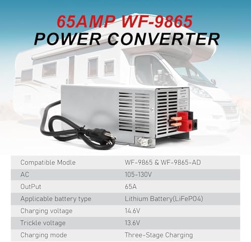 Image of 2026 Upgrade WF-9855,55 Amp RV Power Converter (WF-9865 Lithium)