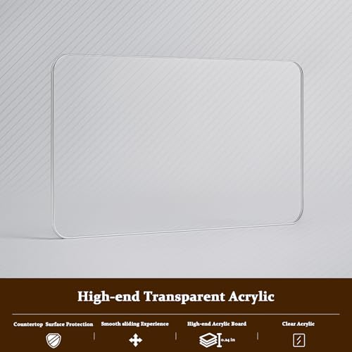 Image of Transparent Acrylic Coffee Maker Slider Tray - Slider Tray for Countertop, Compatible with Keurig Single Serve K-Cup Pods Coffee Maker K-Mini & K-Express, Perfect Fit for Single-Serve Machines