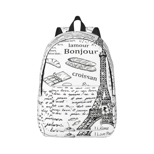 Mochila de mano de París para laptop y bolsa de enfermera de viaje