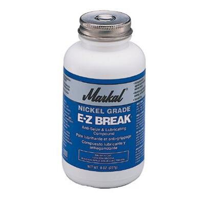 Image of Markal EZ Break Nickel Grade Antiseize Paste, 2600 Degree F Temperature, 16 oz Jar with Brush in Cap