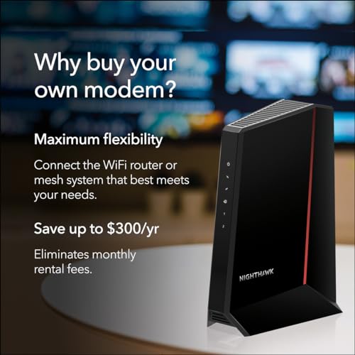 Image of NETGEAR Nighthawk DOCSIS 3.1 Mid /high-Split Cable Modem (CM2500) - Approved for Today's Faster Speeds & Compatible with All Providers Incl. Xfinity, Spectrum, Cox - for Plans up to 2Gbps (Renewed)