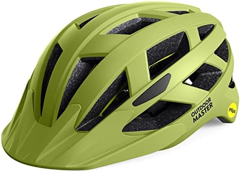 OutdoorMaster MIPS Adult Recreational Cycling Helmet - Speed Yellow,M