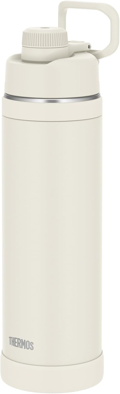 FJU-1501 IVWH Thermos Water Bottle, Vacuum Insulated Sports Bottle, 4.9 gal (1.5 L), Ivory White, Convenient Carrying Loop, Direct Drinking, Removable Mouth for Easy Cleaning, Cold Insulation Only