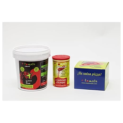 Pack: salsa pizza 140g. +Tomate en polvo 500g.+Tomate ahumado 100g. (Tomate)