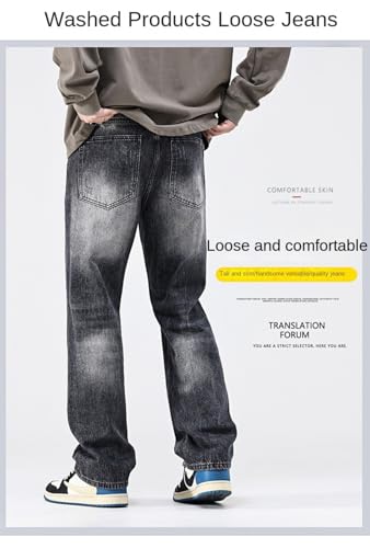 Jeans Pants Trouser Denim Spring and Autumn Upgraded Loose Classic Men's Casual Retro Wide Leg4