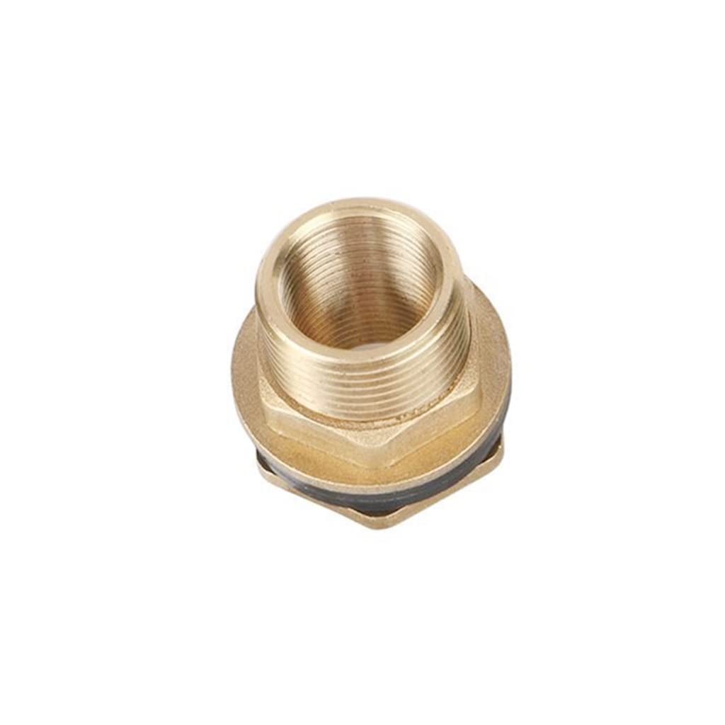 Crcrc Women's One Color 1Pcs Thread Brass Connector For Garden And Irrigation Pipe - Durable Solid Brass Hose Adapter(1Inch)