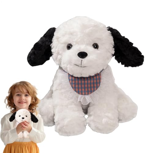 Chiot en peluche de salon, compagnon de canapé idéal pour des moments cocooning
