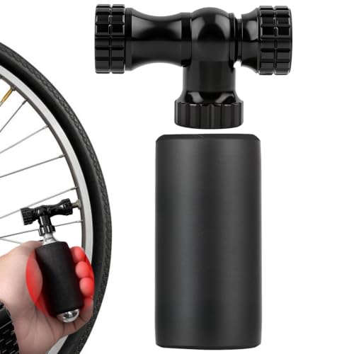Inflador de neumáticos de bicicleta con cabezal mini de alta presión