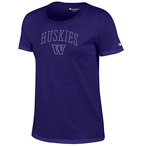 Champion NCAA Women's University V-Neck 1, Washington Huskies, X-Small