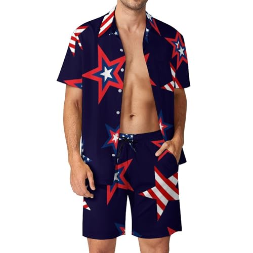 Chemise Hawaïenne Homme Ensemble Plage Fluide Contre la Transpiration Taille S