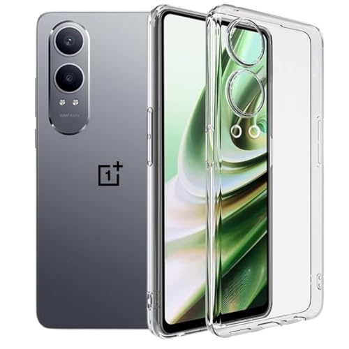Image of COVERBLACK Soft Rubber Silicon Clear Back Cover Compatible Model for OnePlus Nord CE4 Lite 5G - Transparent